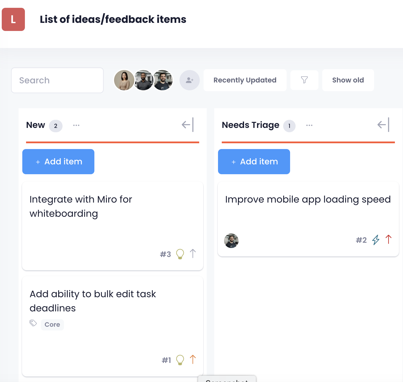 Feedback Collection Interface